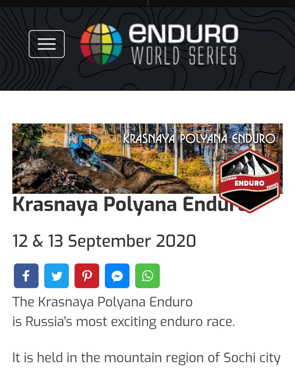 Gorky Bike Park: EWS Qualifier 2020 Krasnaya Polyana