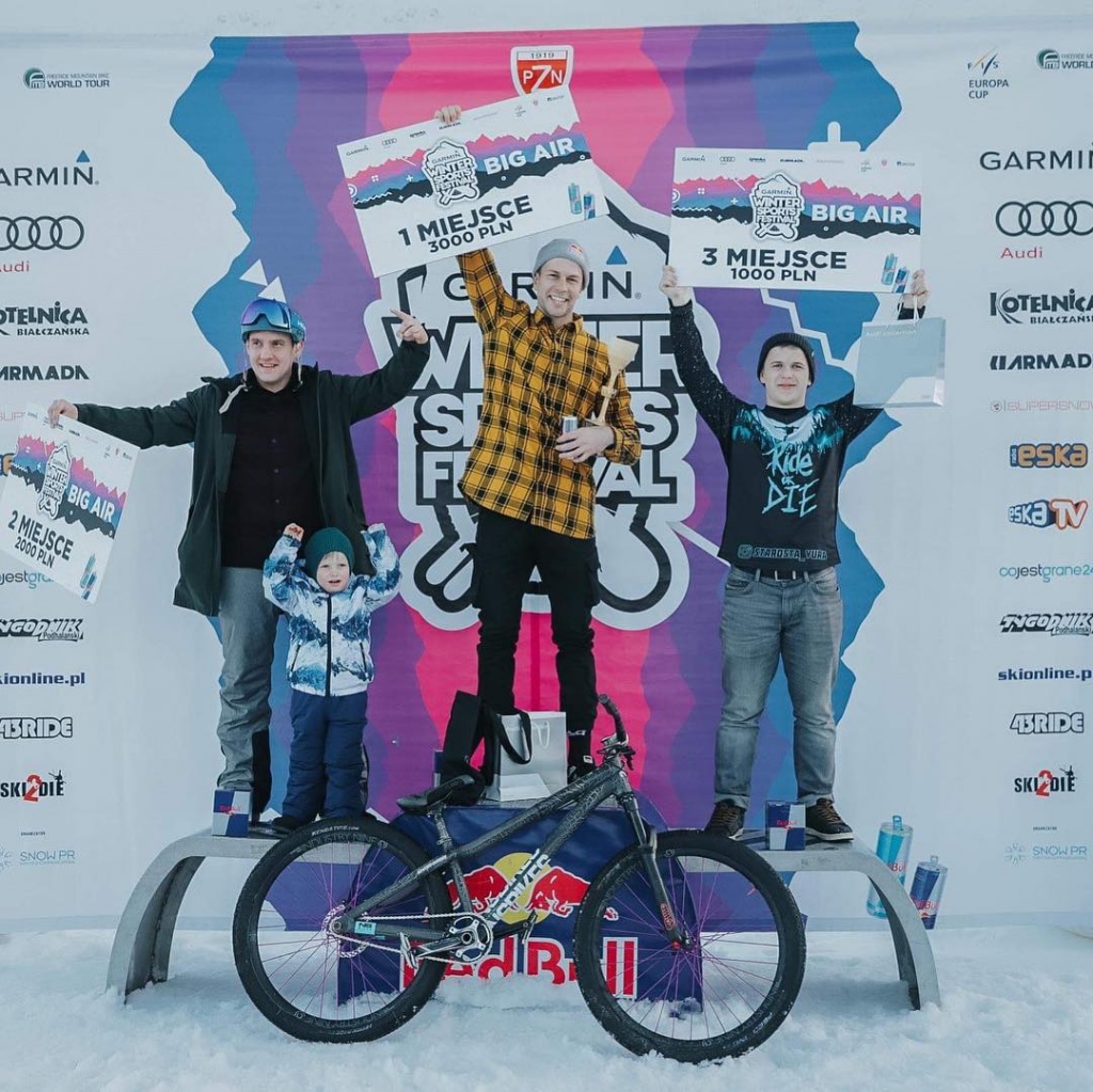 Велоиндустрия: Юра Староста взял 3 место на Big Air контесте Winter Sports Festival 2019