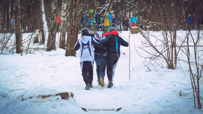 DISCO: Суровый московский miniDH: Enjoy Winter Race