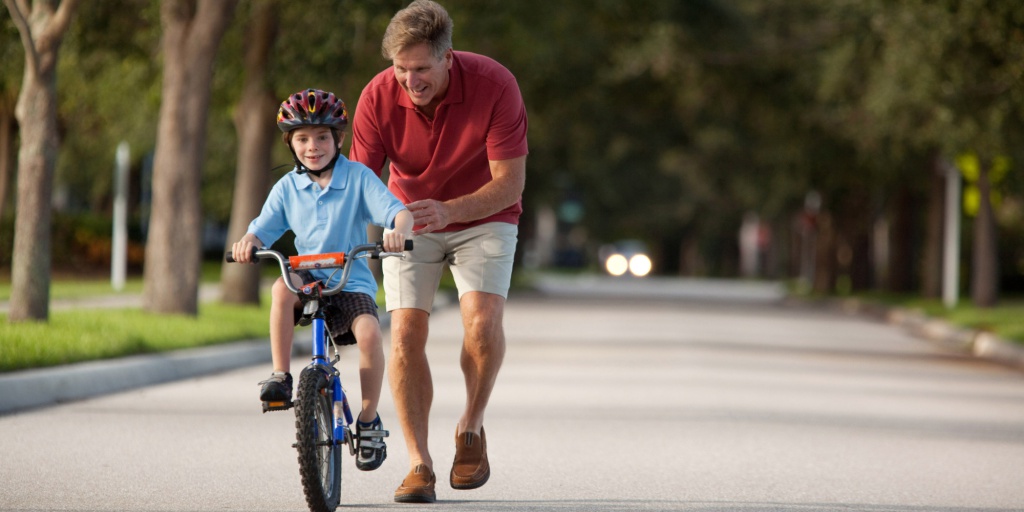 О горном велосипеде: Учим детей кататься на велосипеде