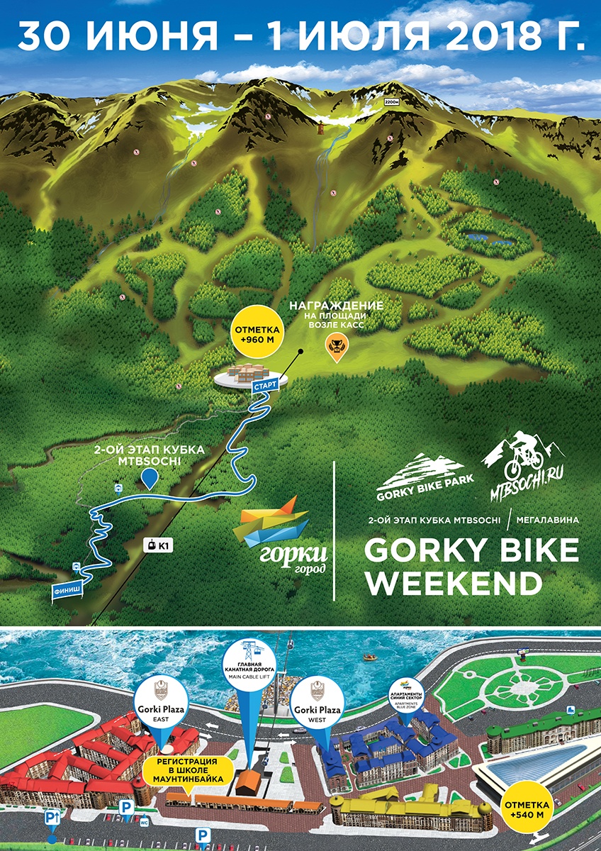 Gorky Bike Park: II этап Кубка Школы Маунтинбайка MtbSochi и Мегалавина