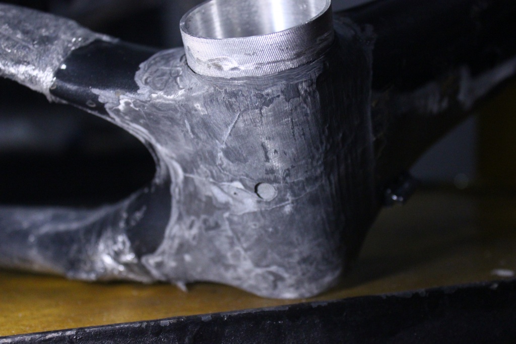 Блог им. 26inch: Вклейка алюминиевого стакана в карбоновую раму. Конвертация с BB95 на более распространенную BB92